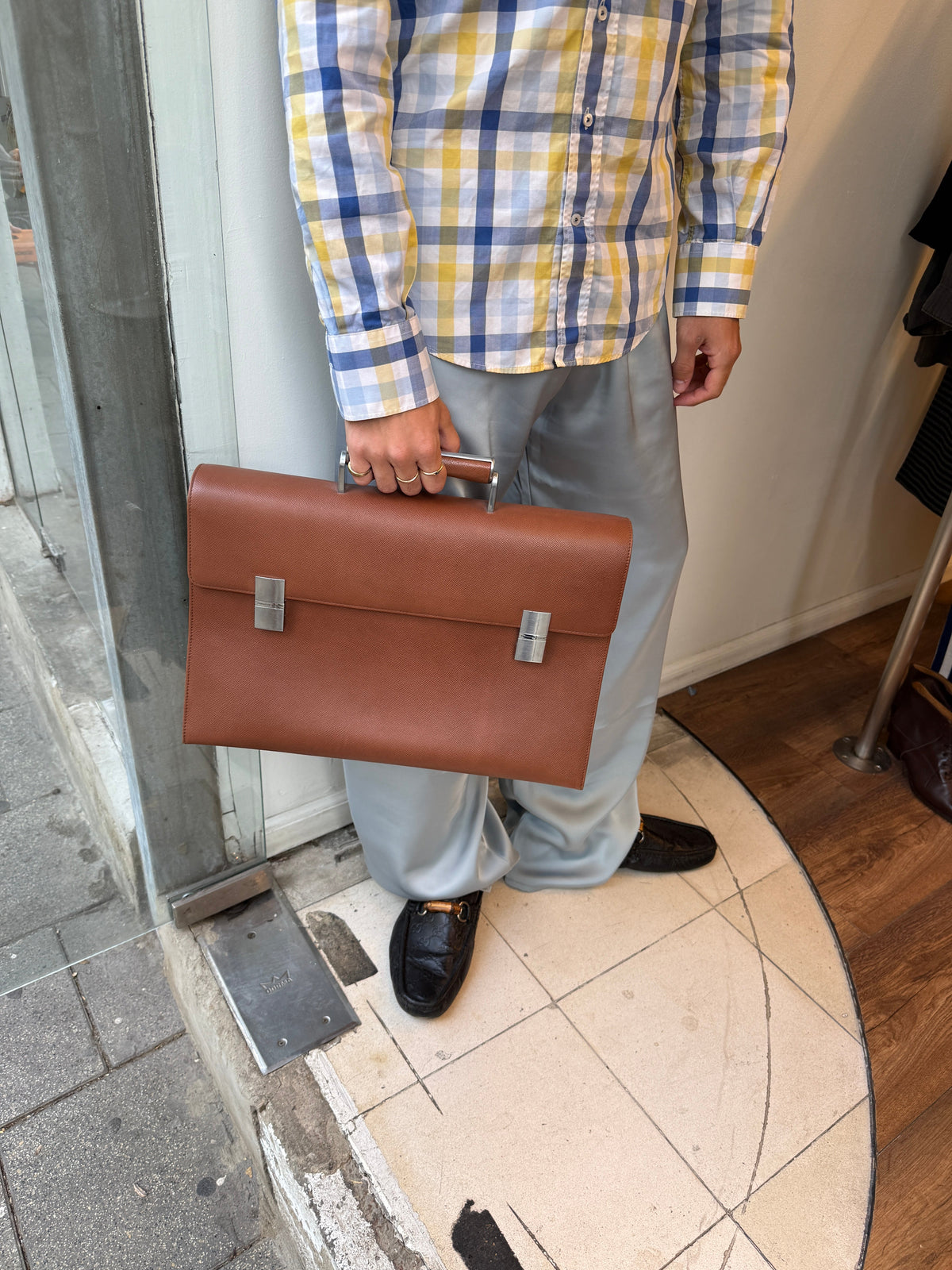 Porsche Design French Classic Leather Briefcase