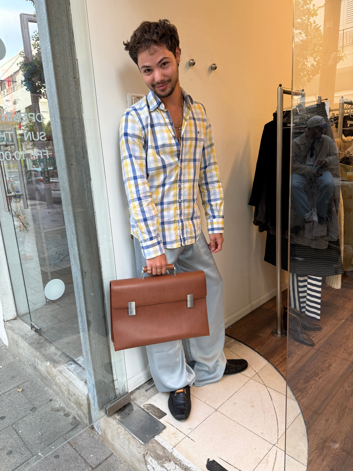 Porsche Design French Classic Leather Briefcase