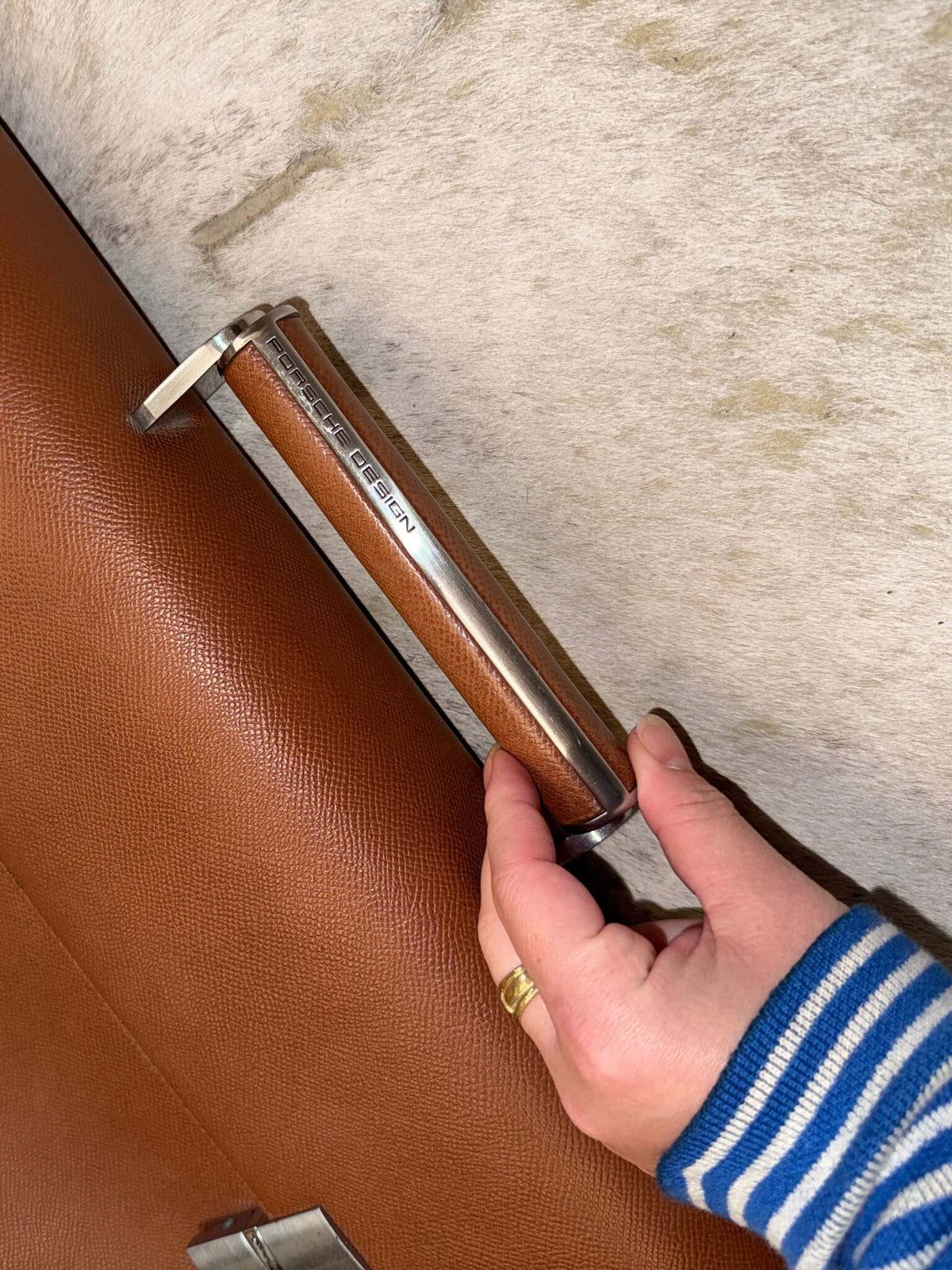 Porsche Design French Classic Leather Briefcase