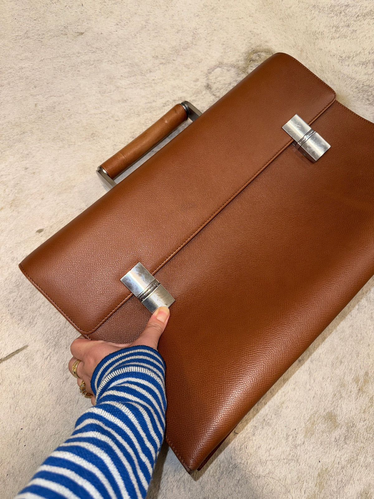 Porsche Design French Classic Leather Briefcase