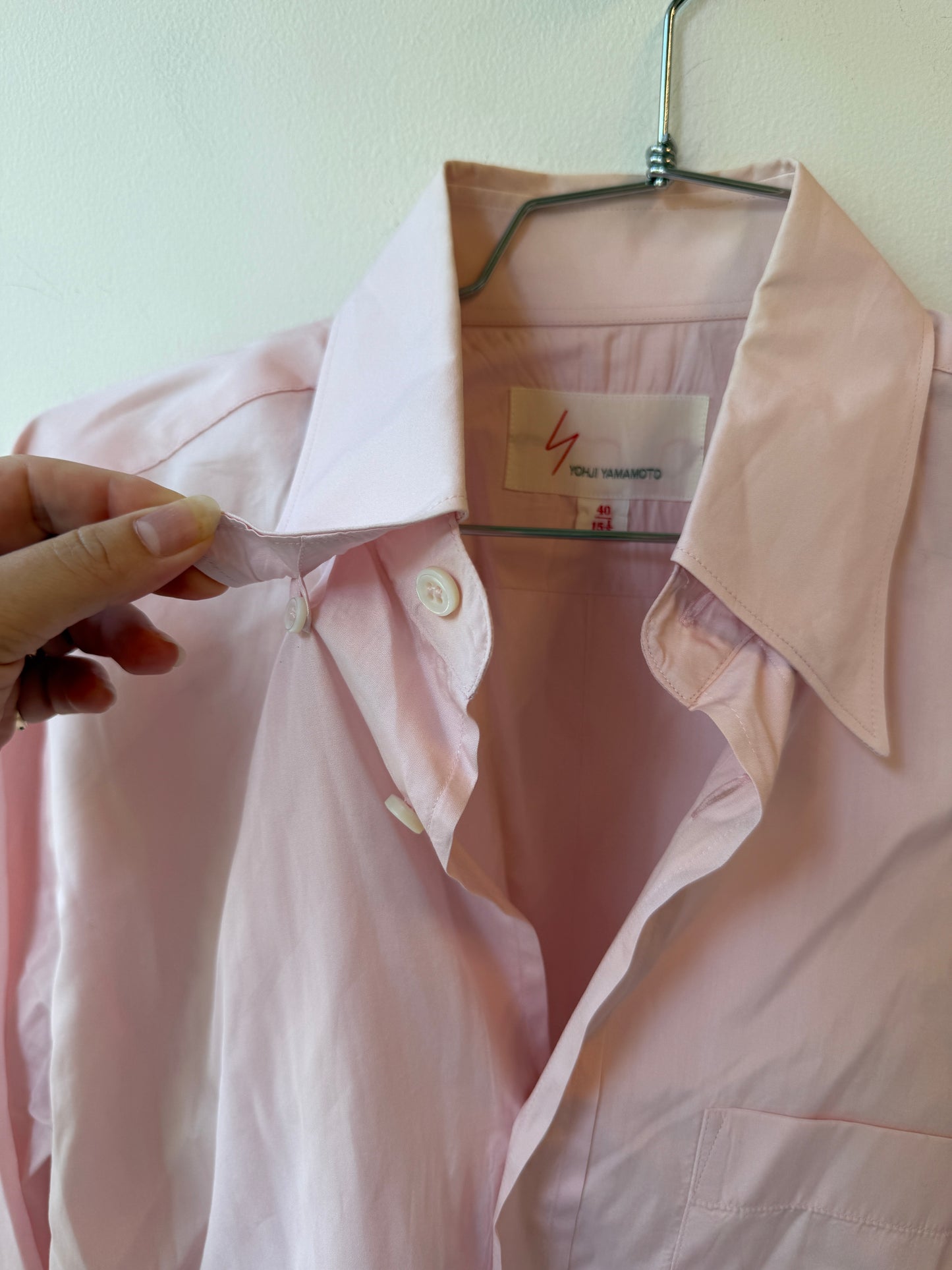 Yohji Yamamoto Pink Cotton Shirt
