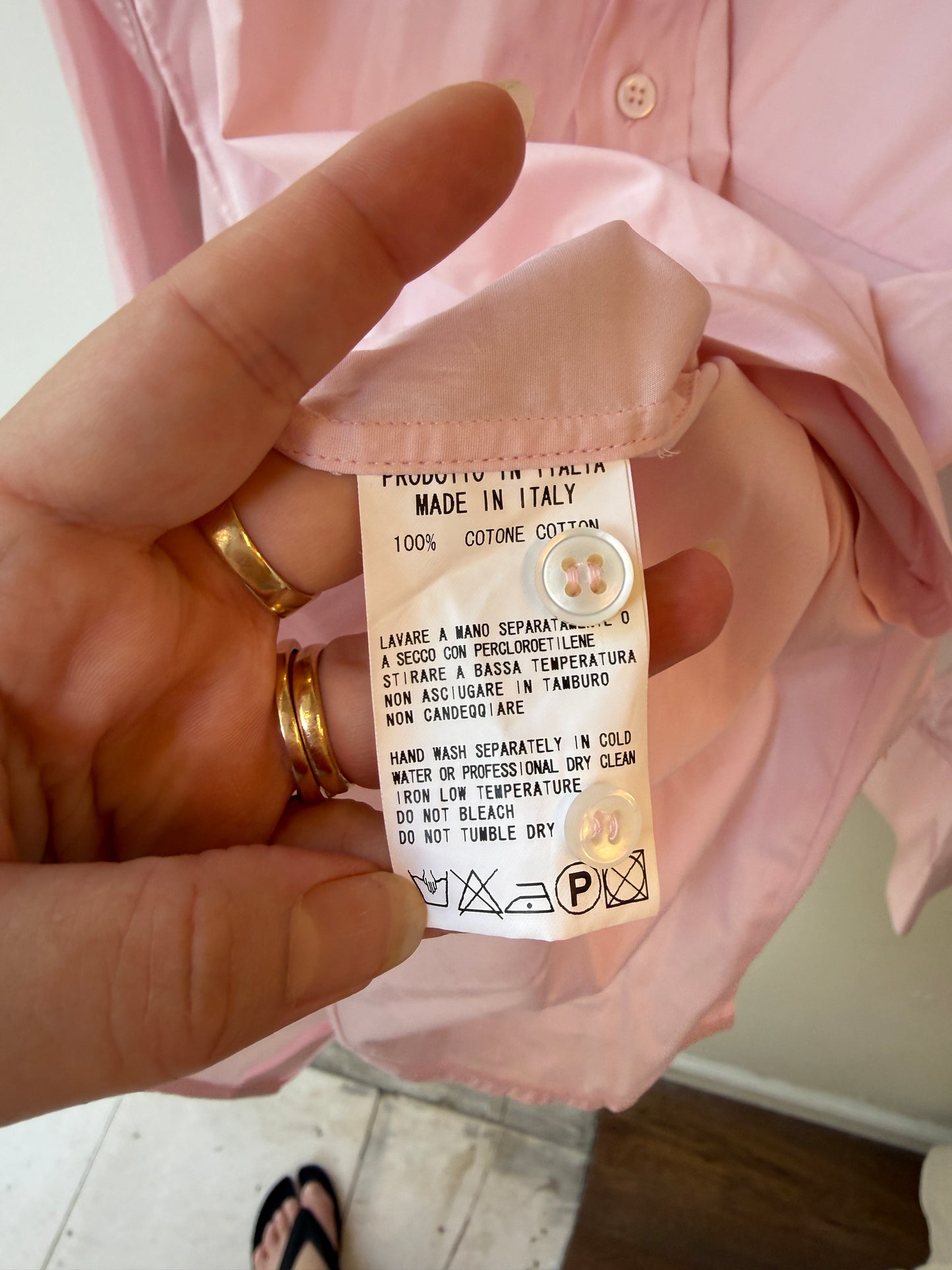 Yohji Yamamoto Pink Cotton Shirt