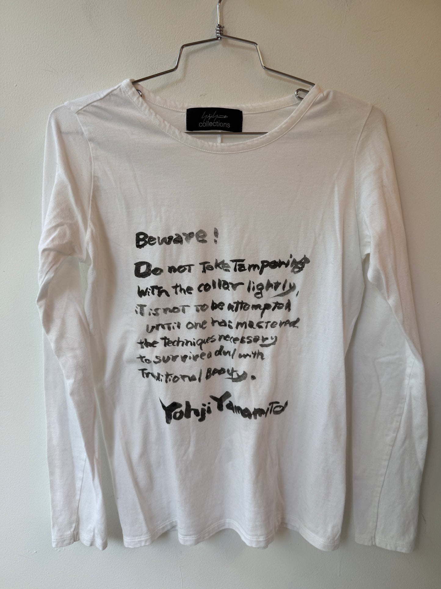 Yohji Yamamoto Collections Long Sleeve Tee c. 2003–2008