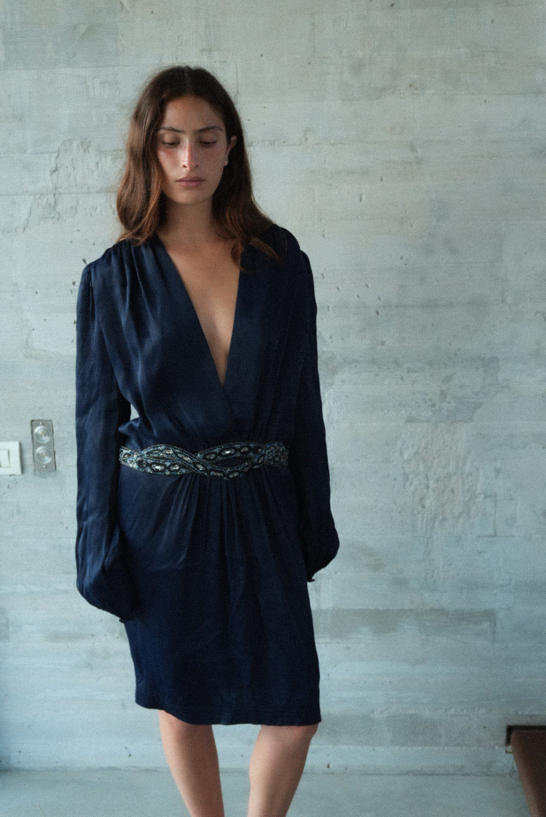CLASS Roberto Cavalli Beaded Silk Dress c.2008–2012