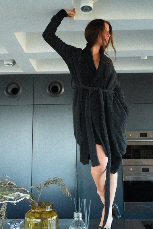 Y-3 Yohji Yamamoto × Adidas Long Knit Cardigan