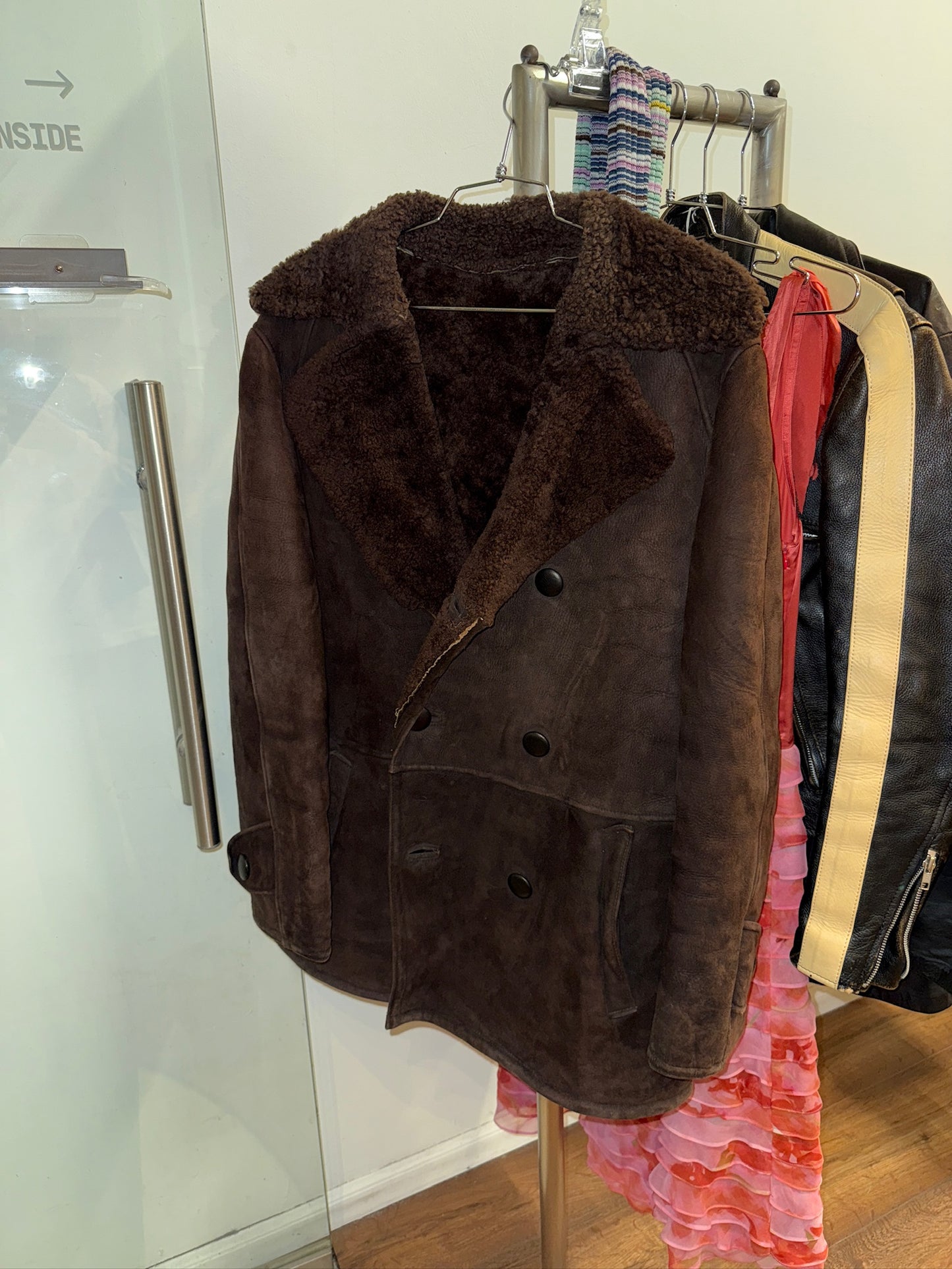 Mens Heavy Wool & Sheepskin Coat