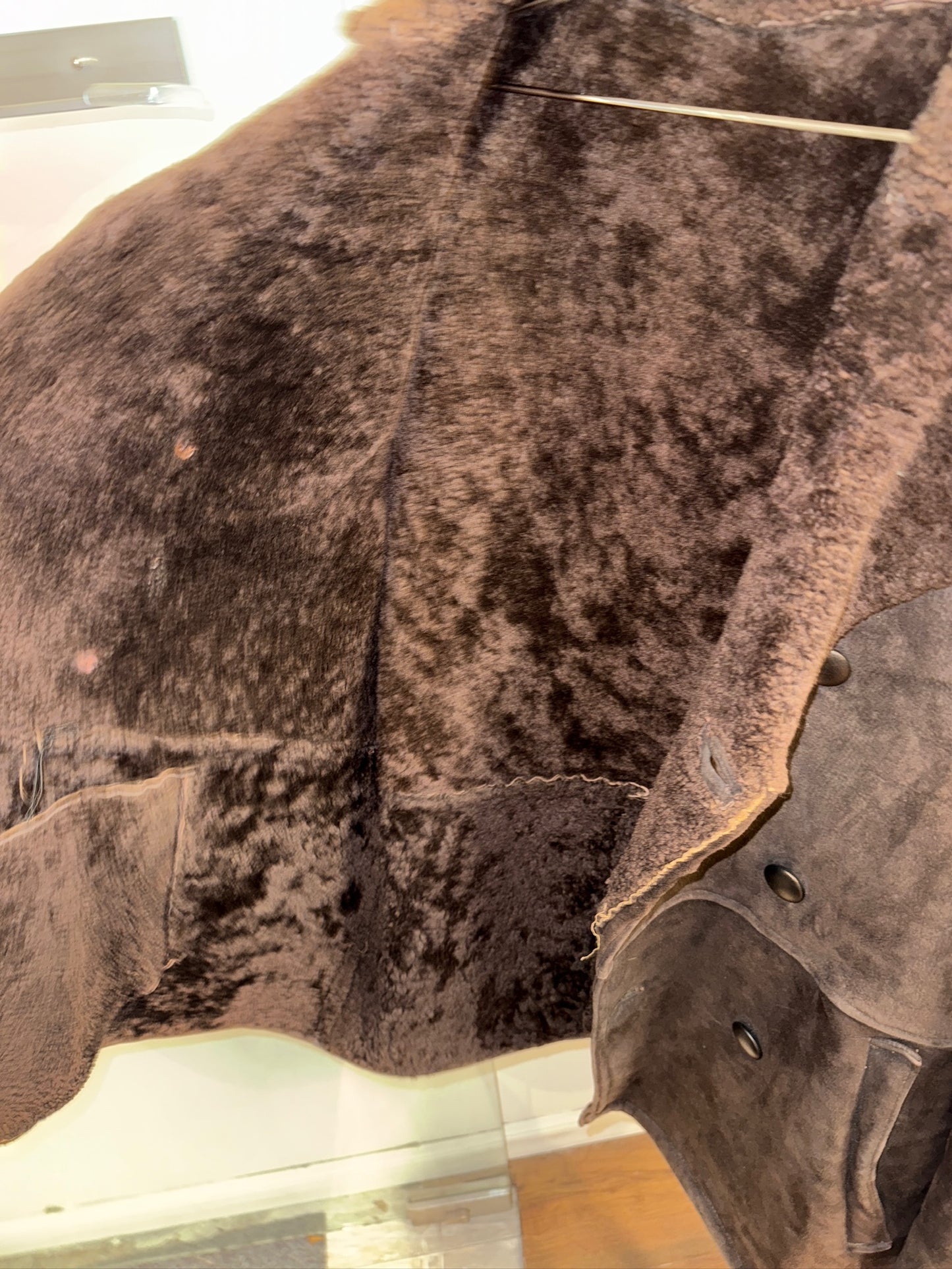 Mens Heavy Wool & Sheepskin Coat