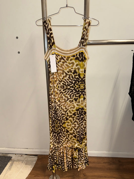 Roberto Cavalli Animal Print Dress — early 2000s