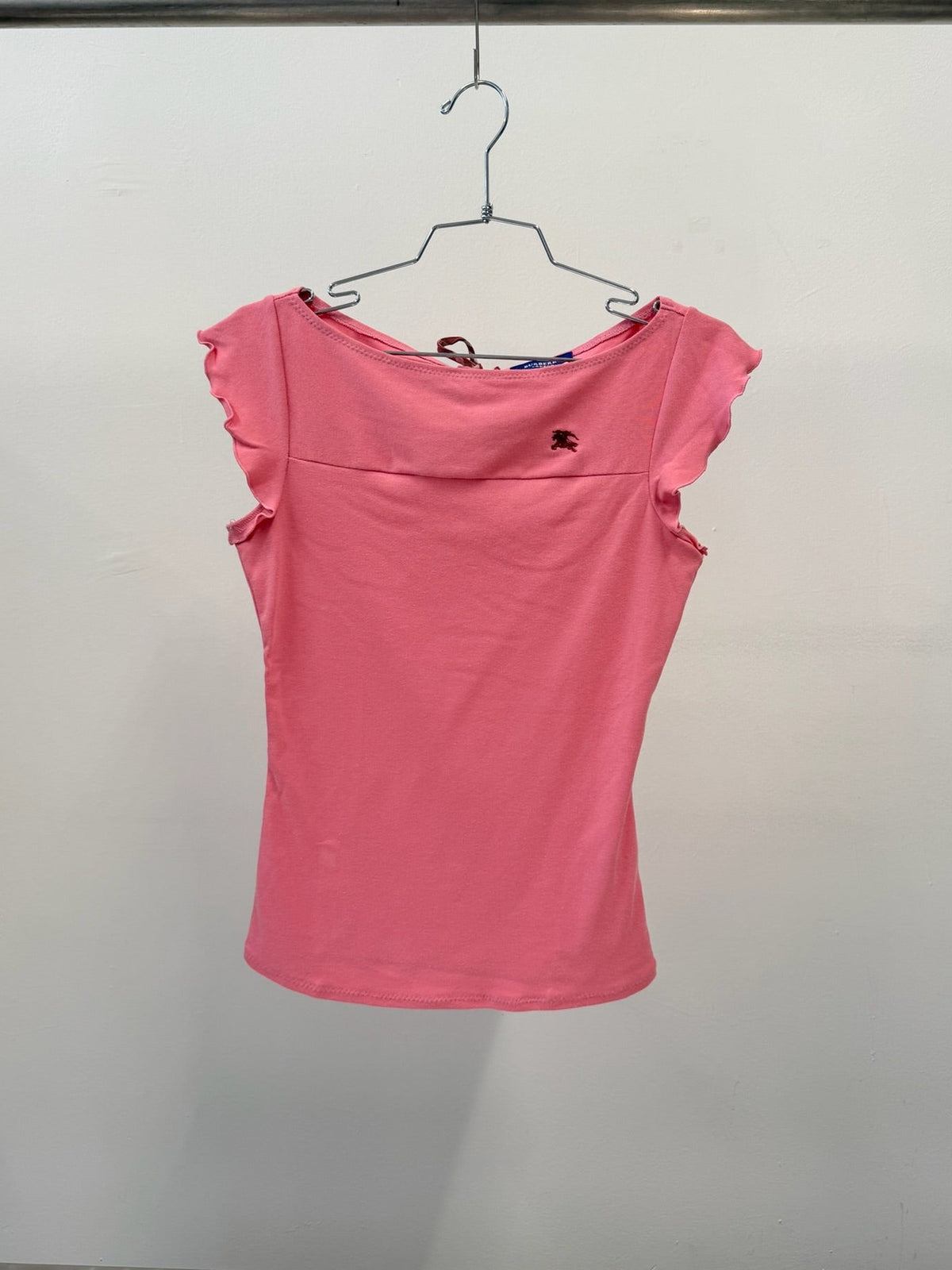 Burberry Blue Label Cotton Cap Sleeve Top