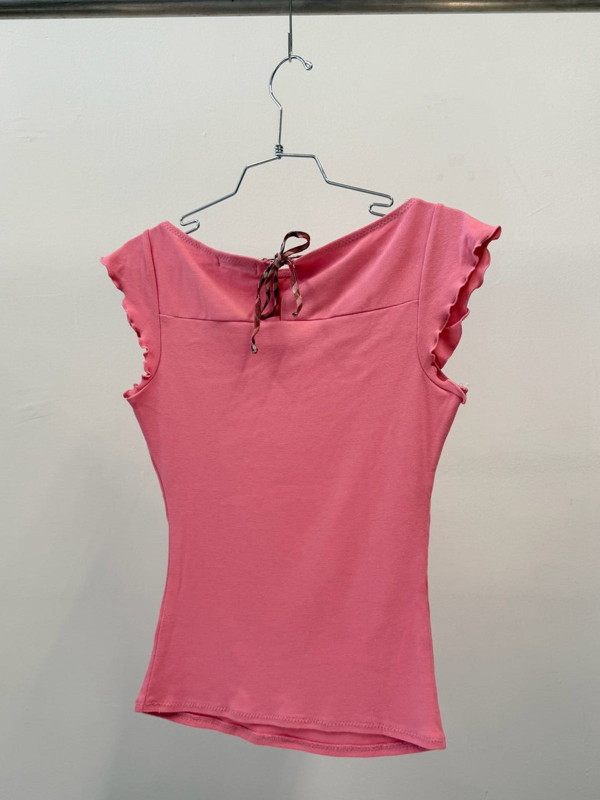Burberry Blue Label Cotton Cap Sleeve Top