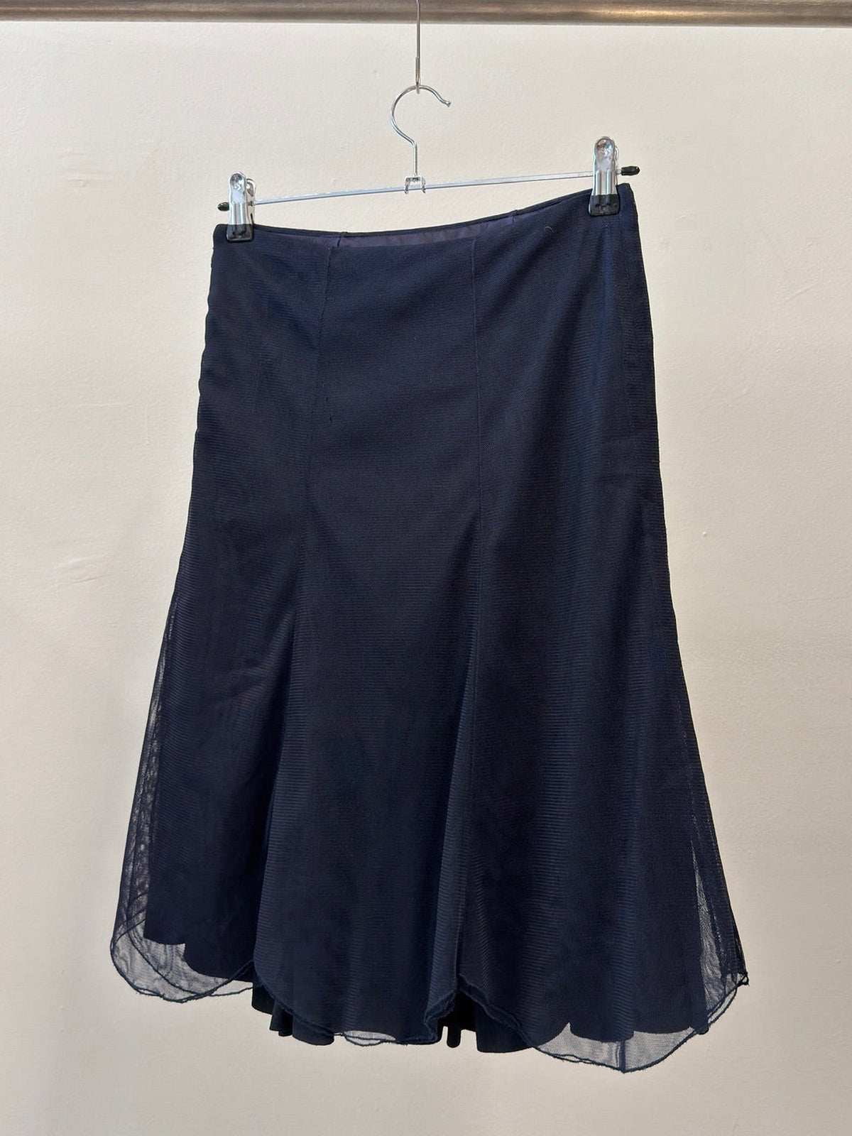 Chanel Layered Tulle Flared Skirt 38