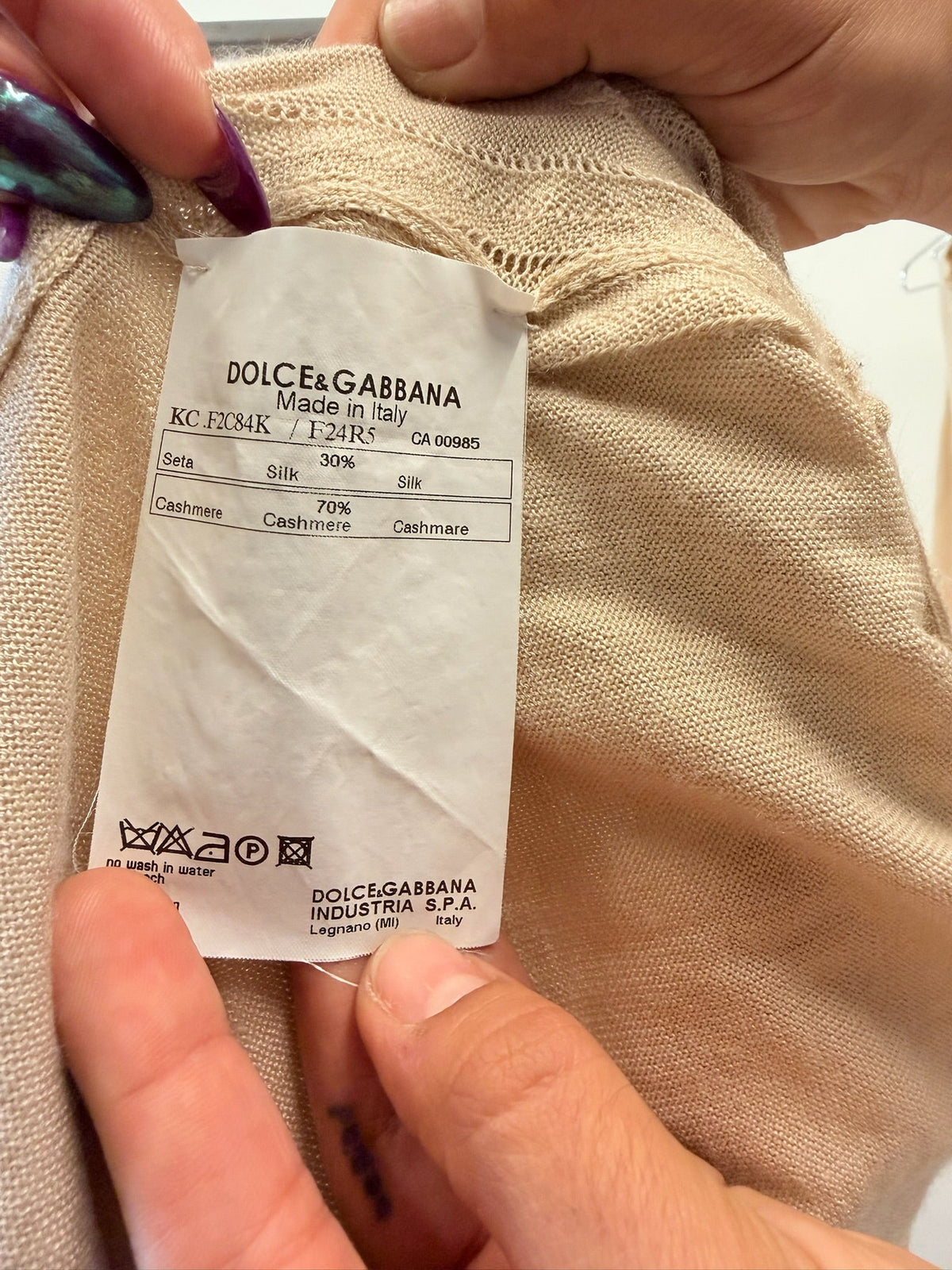 Dolce & Gabbana Silk Cashmere Knit Twinset