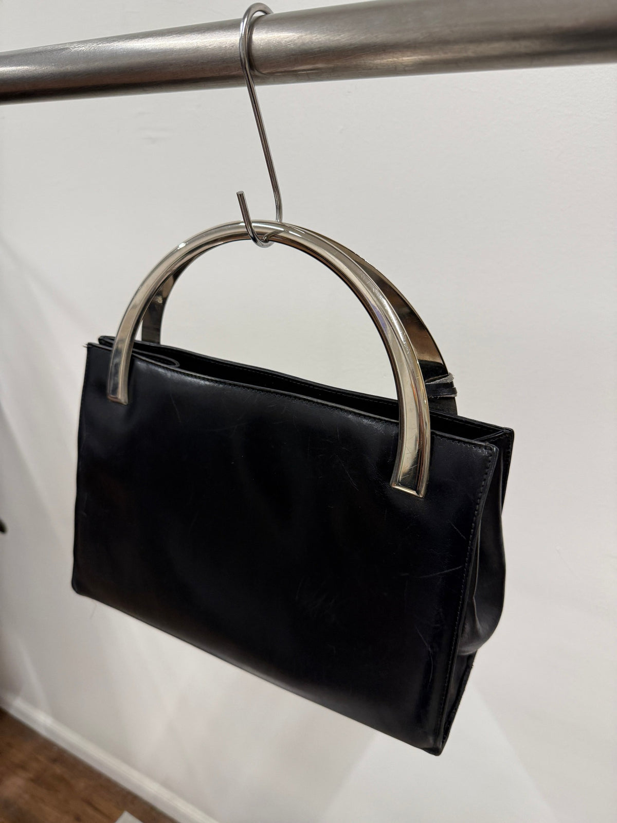 Dolce & Gabbana Leather Metal Arch Handle Bag