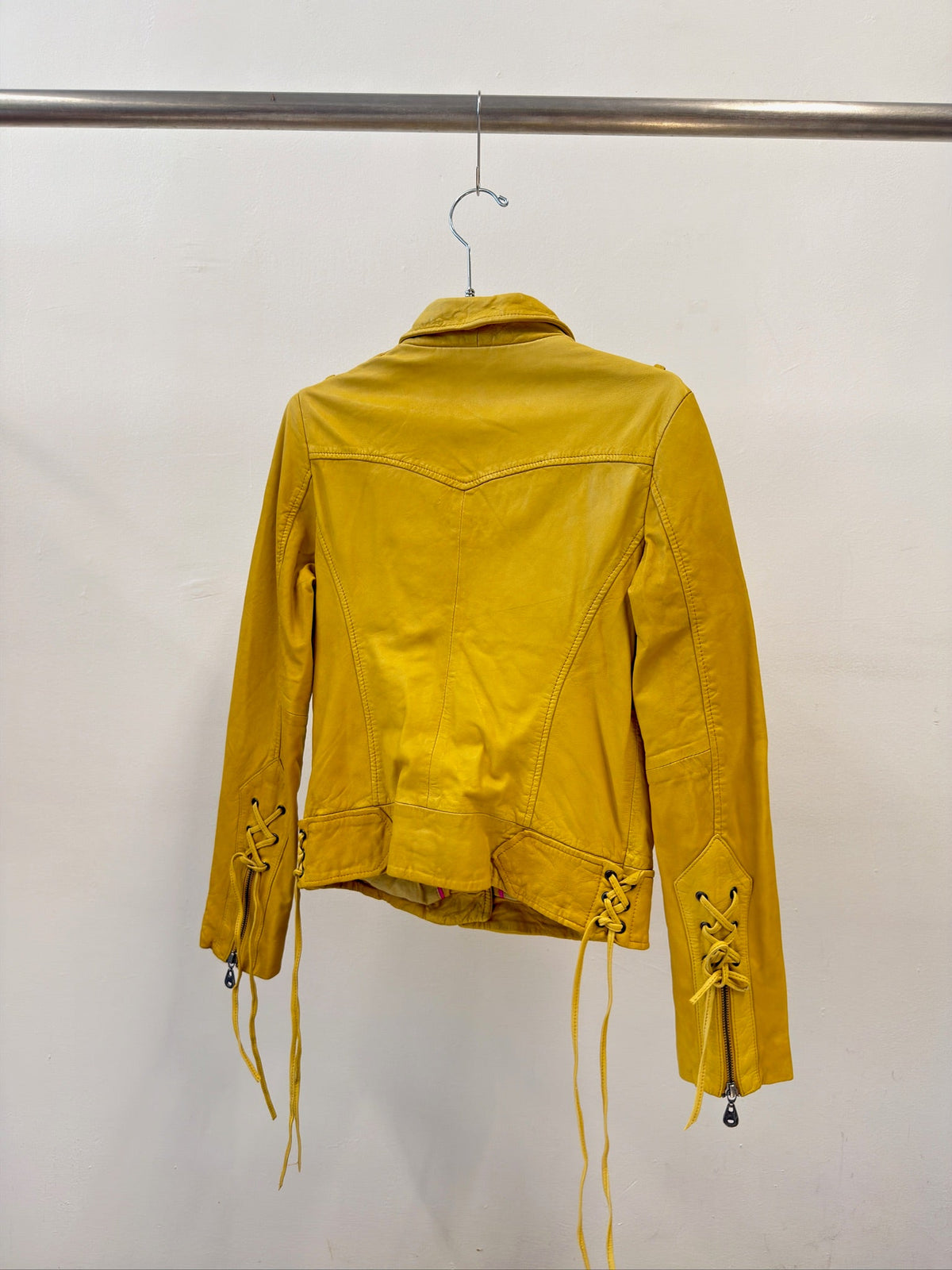 DOMA Leather Biker Jacket S