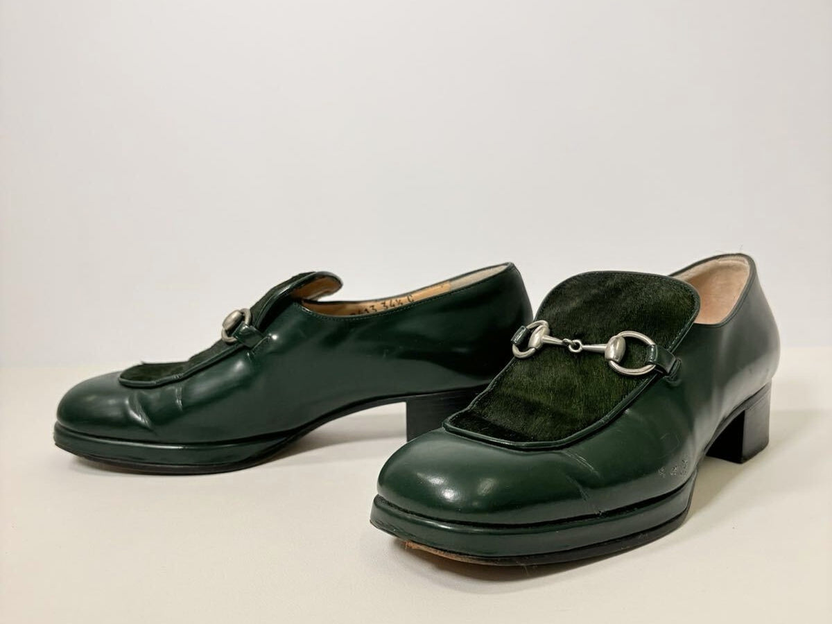 Gucci Horsebit Calf Hair Leather Loafers 35 EU