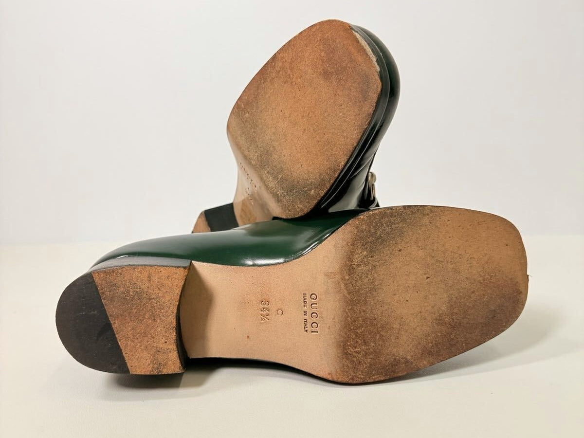 Gucci Horsebit Calf Hair Leather Loafers 35 EU