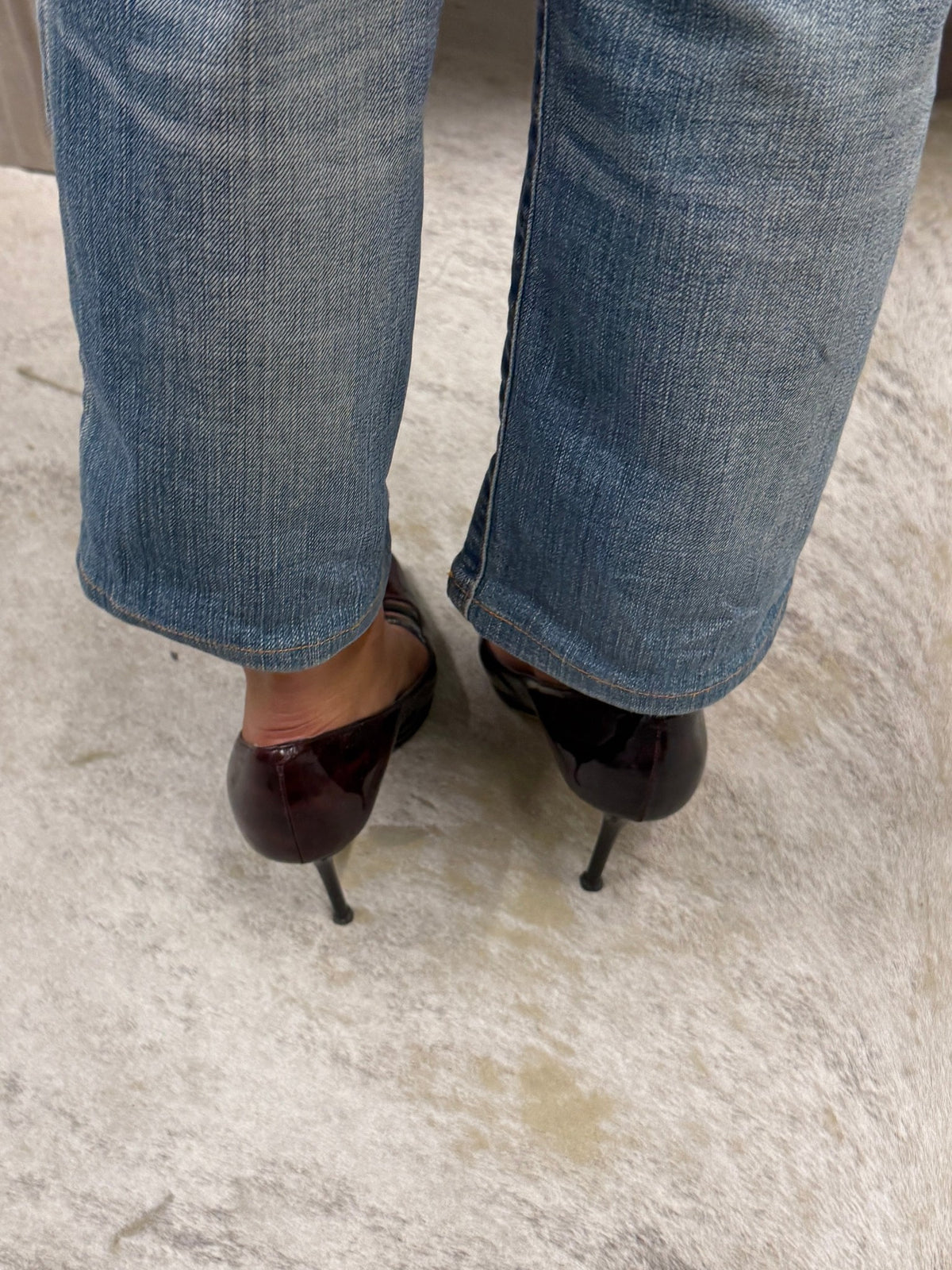 Jimmy Choo Patent Leather Strappy Pointed Pumps 37 EU