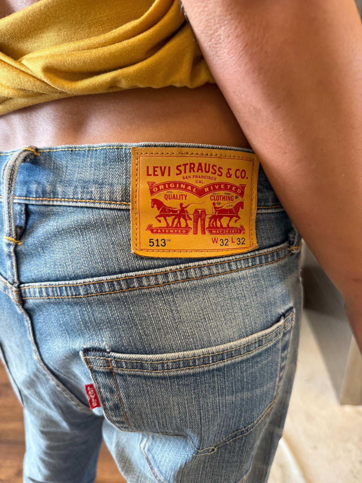 Levi's 513 Slim Straight Faded Jeans