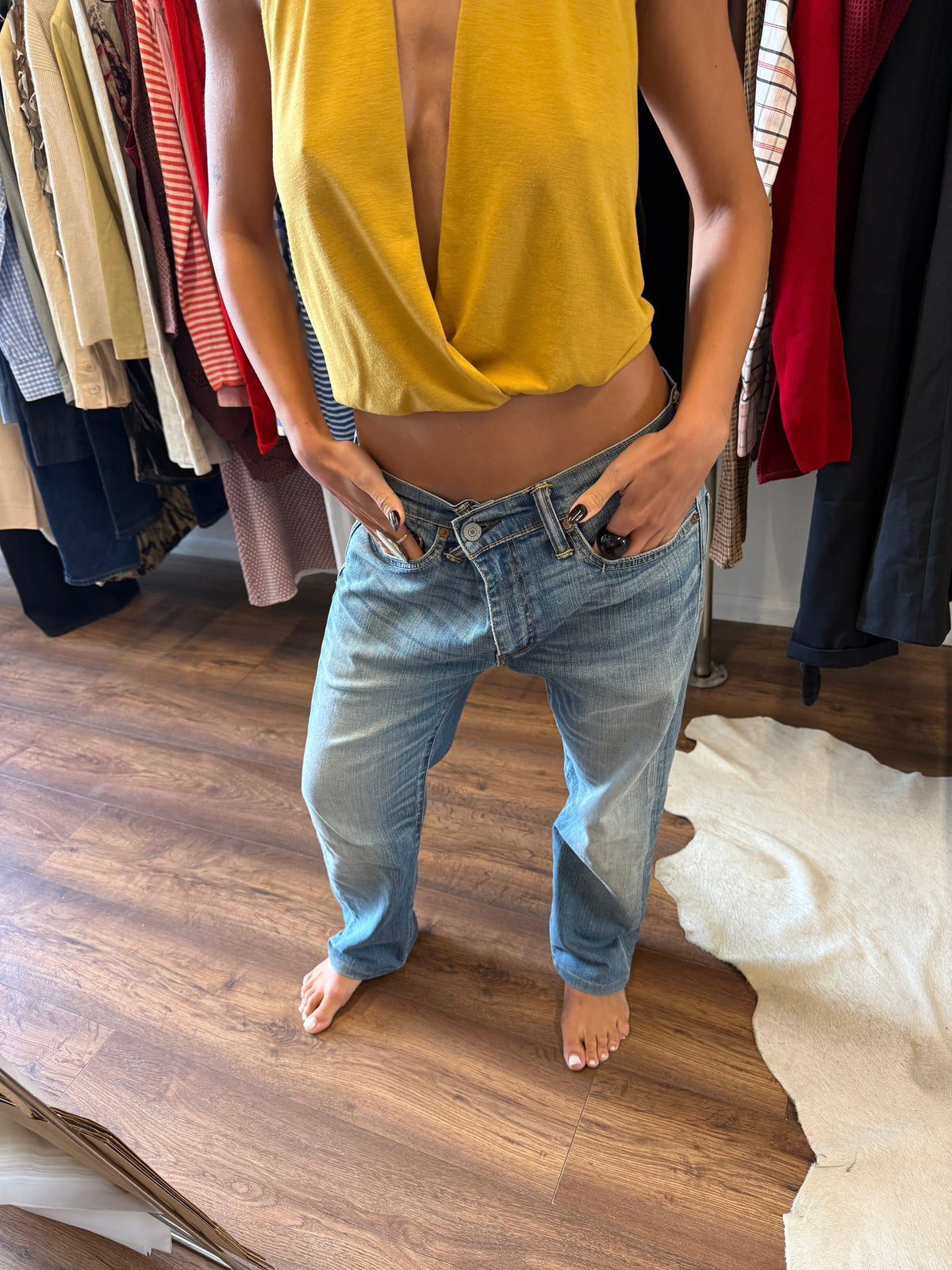 Levi's 513 Slim Straight Faded Jeans
