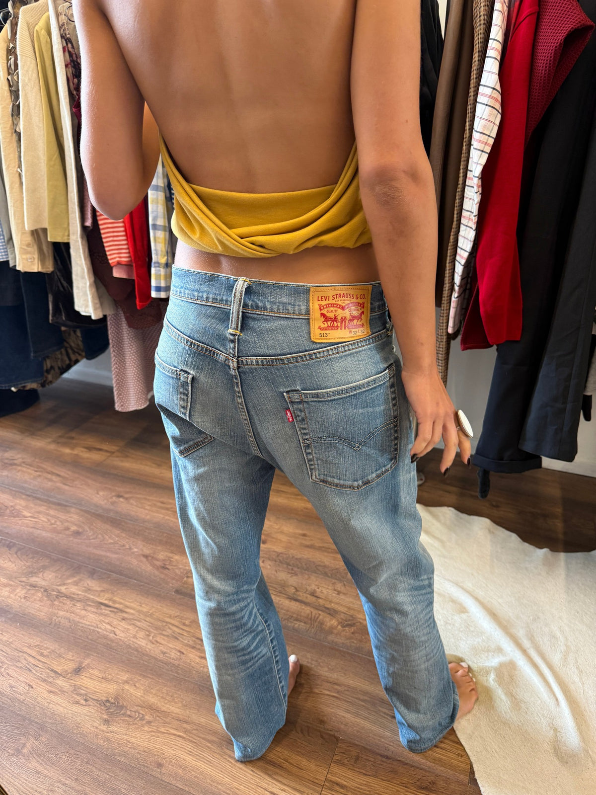 Levi's 513 Slim Straight Faded Jeans