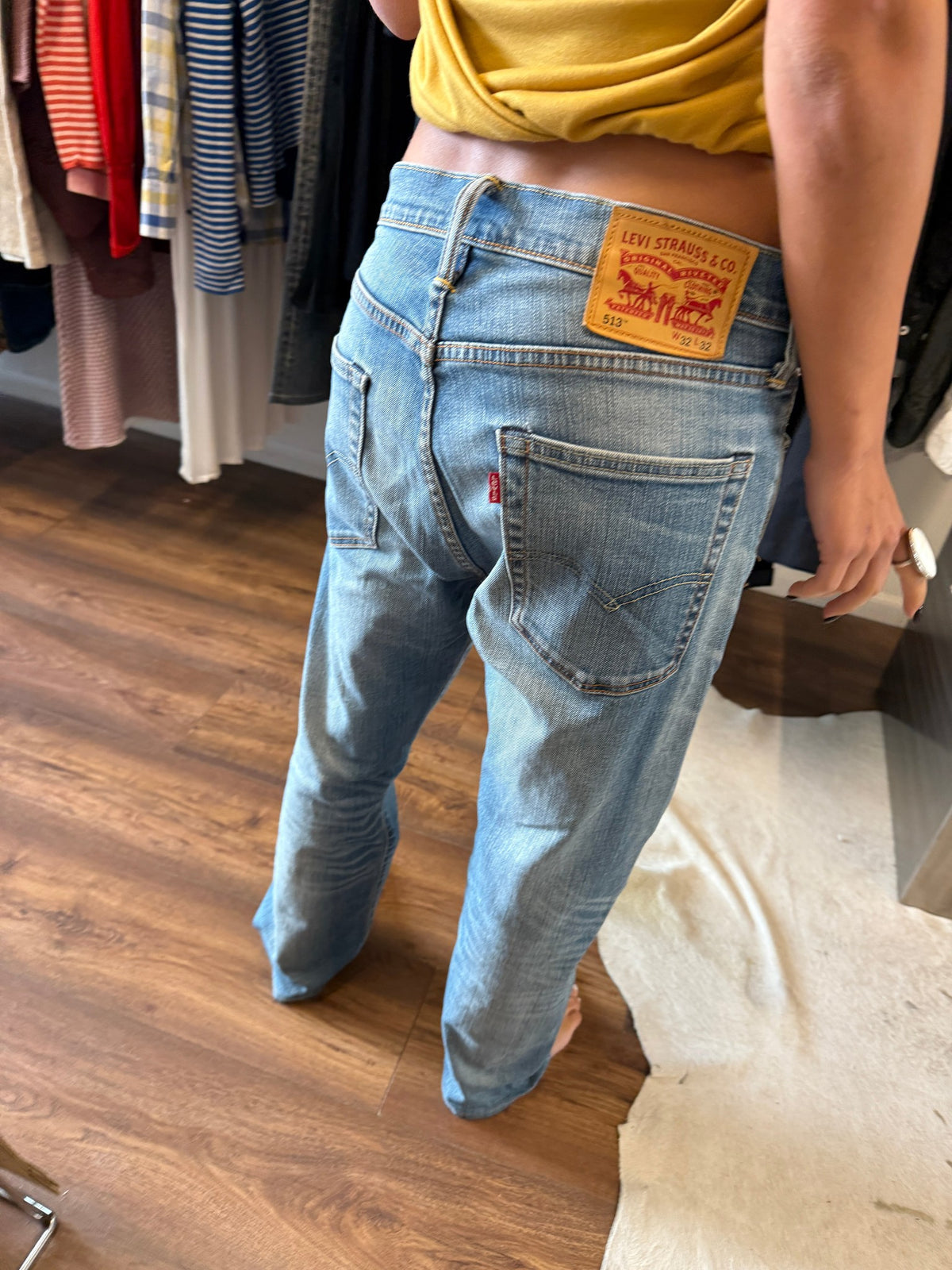 Levi's 513 Slim Straight Faded Jeans