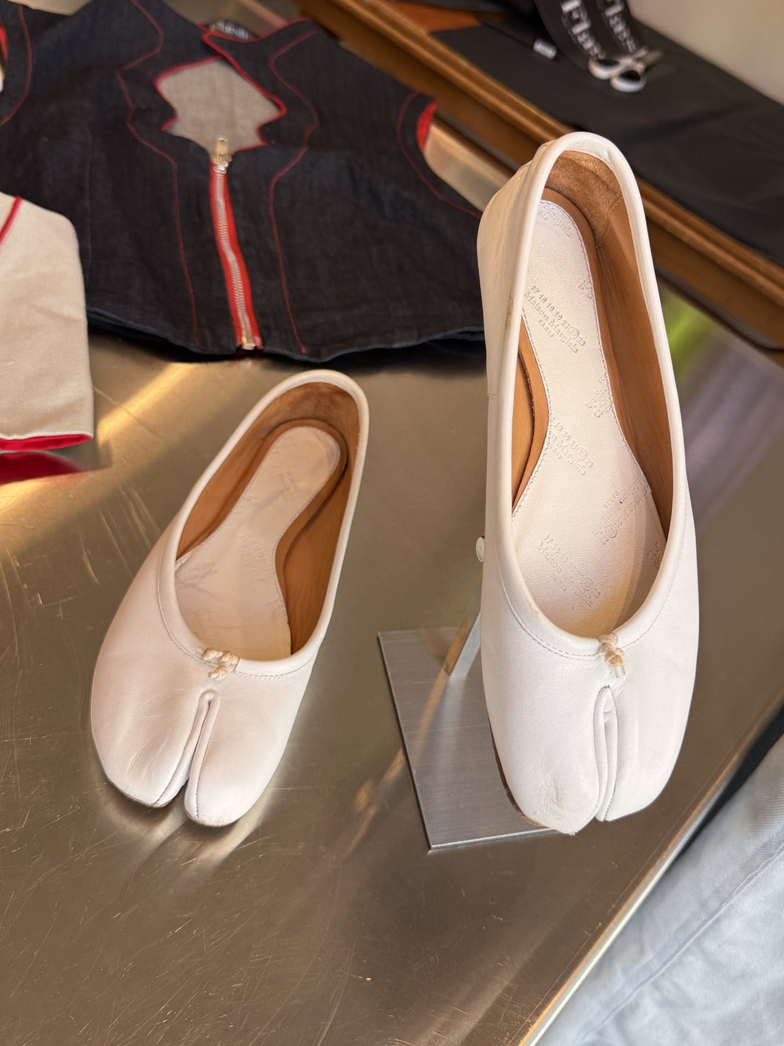 Maison Margiela Tabi Leather Ballet Flats 38 EU