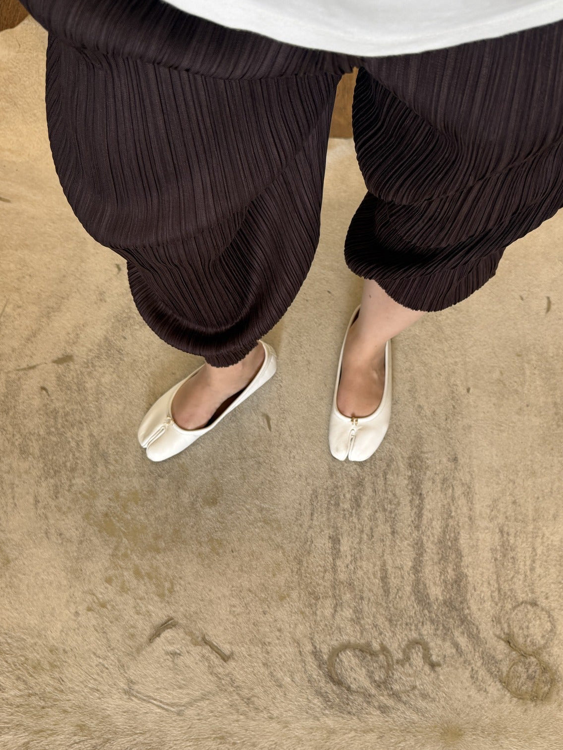 Maison Margiela Tabi Leather Ballet Flats 38 EU