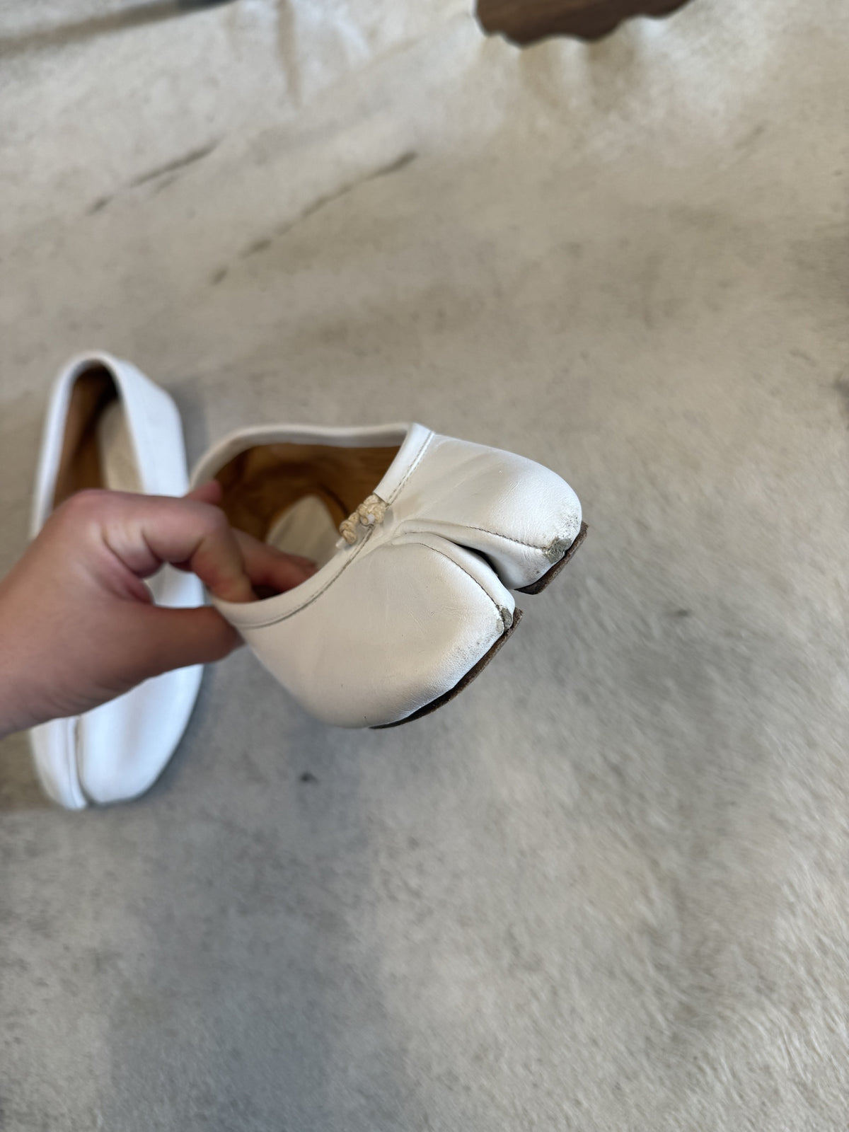 Maison Margiela Tabi Leather Ballet Flats 38 EU