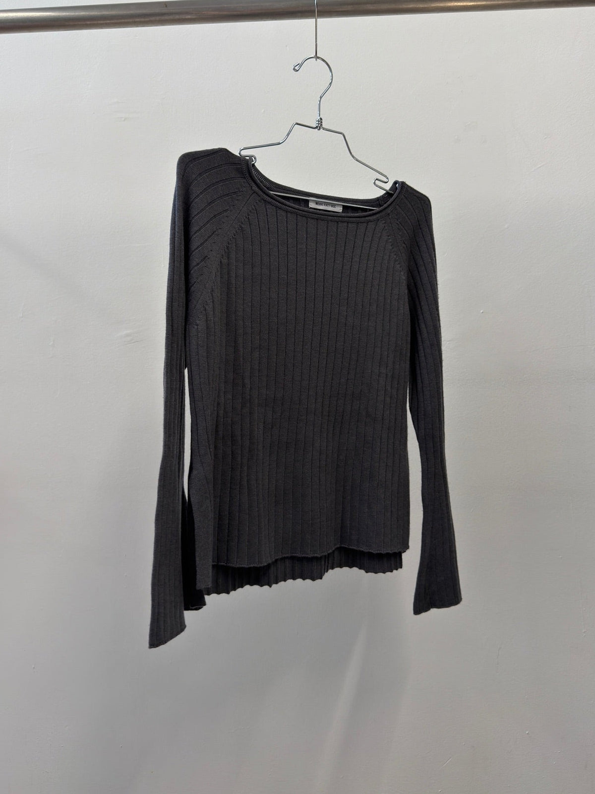 Natural Beauty Basic Rib Knit Top and Skirt Set