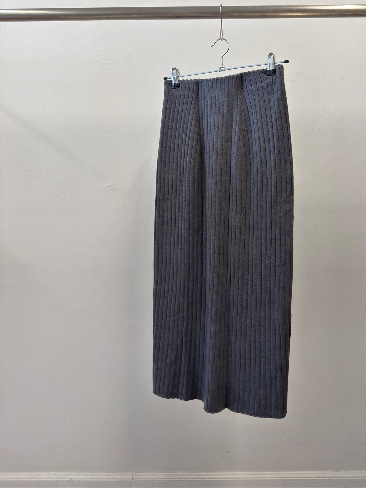 Natural Beauty Basic Rib Knit Top and Skirt Set