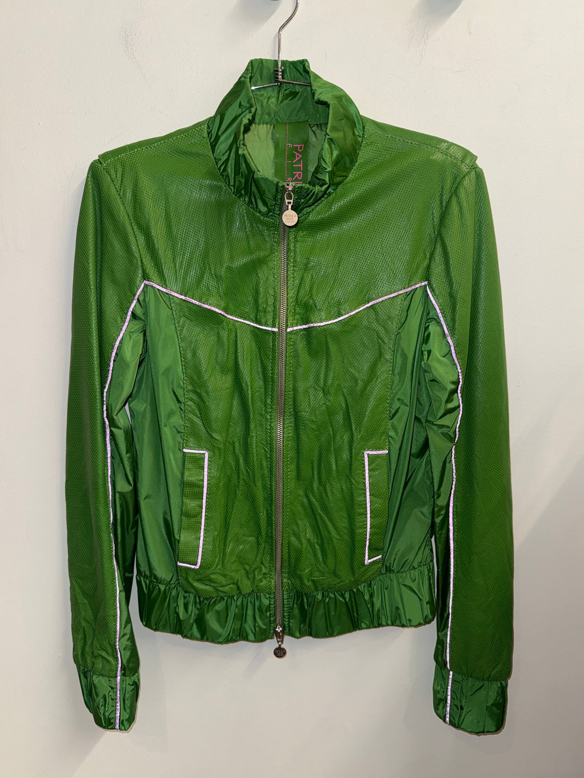 Patrizia Pepe Perforated Leather Jacket