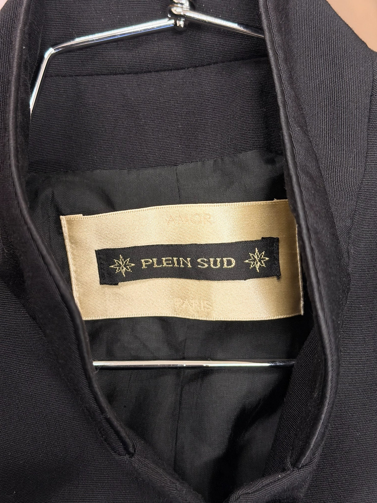 Plein Sud Mandarin Collar Chain Zip Jacket