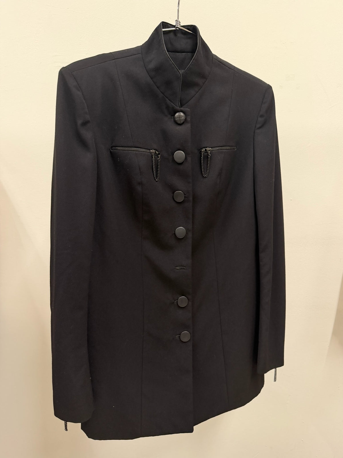 Plein Sud Mandarin Collar Chain Zip Jacket
