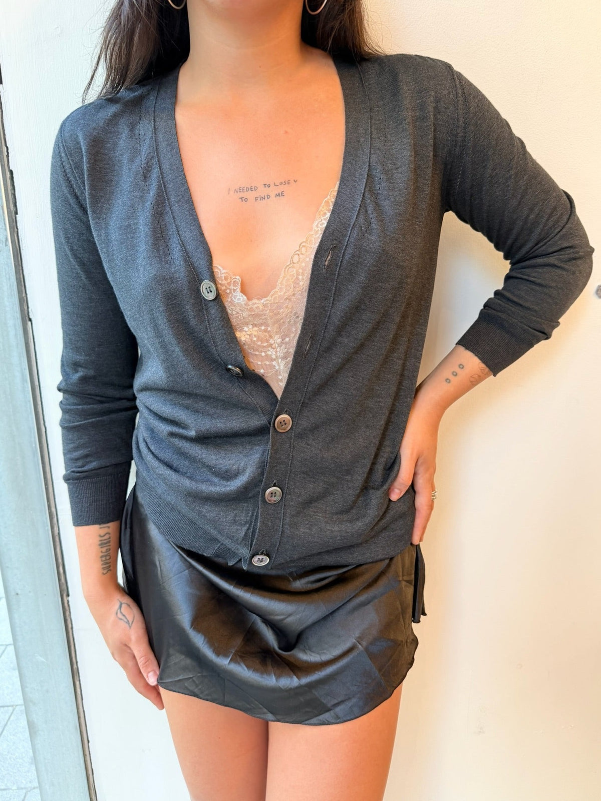 Tricot Comme des Garcons Silk Cardigan