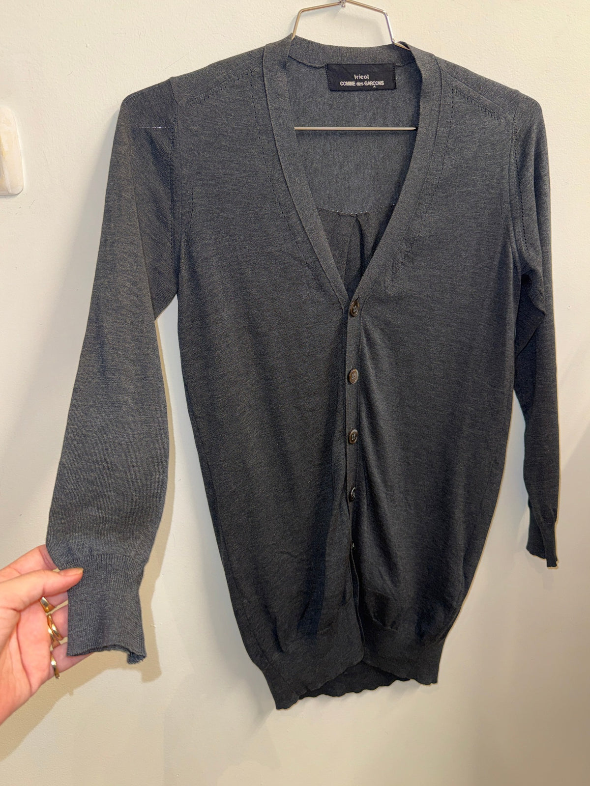 Tricot Comme des Garcons Silk Cardigan