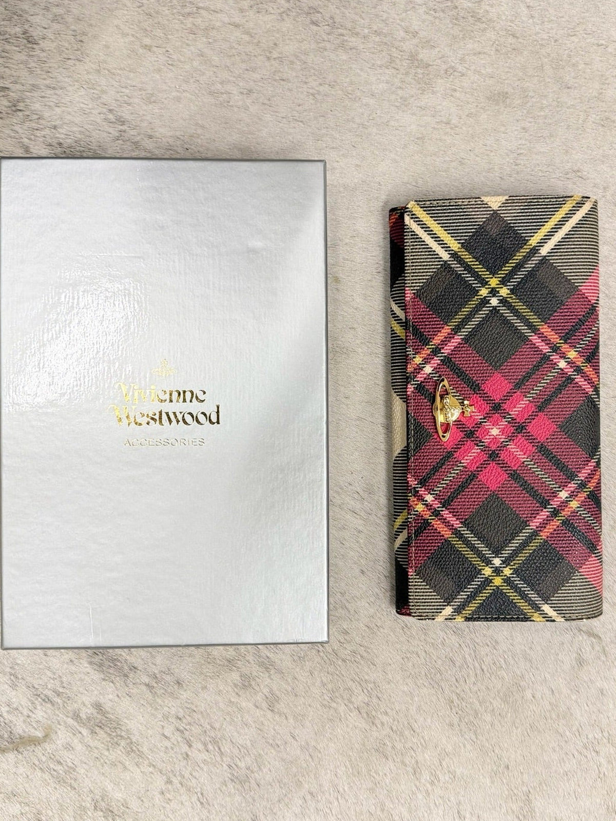 Vivienne Westwood Tartan Long Flap Wallet